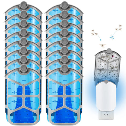 Refill Cartridge Kit Replacement Compatible with ZEVO M364 and ZEVO Max Plug-in Light Flying Insect Trap Refill for Indoors Refill Replacement Sticky Pads for Bug Catcher