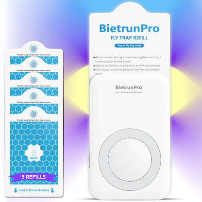 Fly Traps Indoors, Gnat Traps for House Indoor with Night Light, 3-in-1 UV/Blue/Yellow Light Plug-in Flying Insect Traps, Fruit Fly Killer, NAT Killer, Get Rid of Gnat Infestation