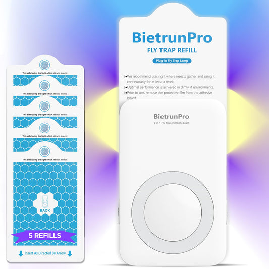 Fly Traps Indoors, Gnat Traps for House Indoor with Night Light, 3-in-1 UV/Blue/Yellow Light Plug-in Flying Insect Traps, Fruit Fly Killer, NAT Killer, Get Rid of Gnat Infestation