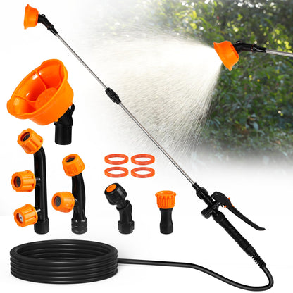 Replacement Sprayer Wand, Compatiable with PH02 PH03 & Others Battery Powered Backpack Sprayer 4 Gallon, Stainless Steel Replacement Sprayer Wand with Shut off Valve