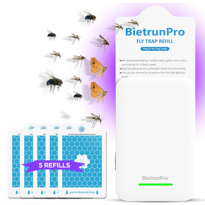 Fly Traps Indoors, Gnat Traps for House Indoor, 3-in-1 UV/Blue/Yellow Light Plug-in Flying Insect Catcher Bug Zapper, Fruit Fly Killer, NAT Killer, Get Rid of Gnat Infestation