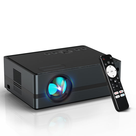 Netflix Licensed Projector, Native 1080P 4K Supported Smart WiFi Bluetooth Projector, Auto Focus & 6D Keystone, Dolby Audio, [10000 Lux/1000 Lumens] Home & Outdoor Cinema with HDMI/USB/AV Input