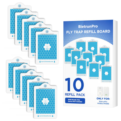 Fly Trap Refill Cartridges for BietrunPro MK88A, MK88B, 10 Pack