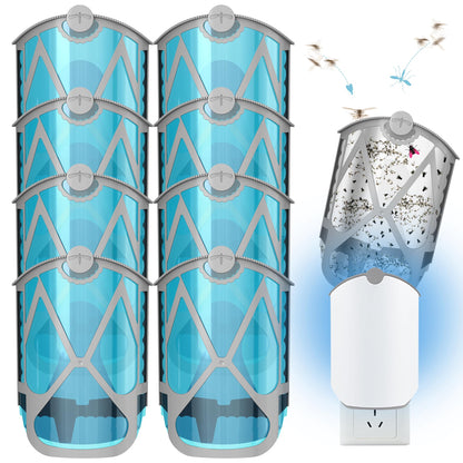 Refill Cartridge Kit Replacement Compatible with ZEVO M364 and ZEVO Max Plug-in Light Flying Insect Trap Refill for Indoors Refill Replacement Sticky Pads for Bug Catcher