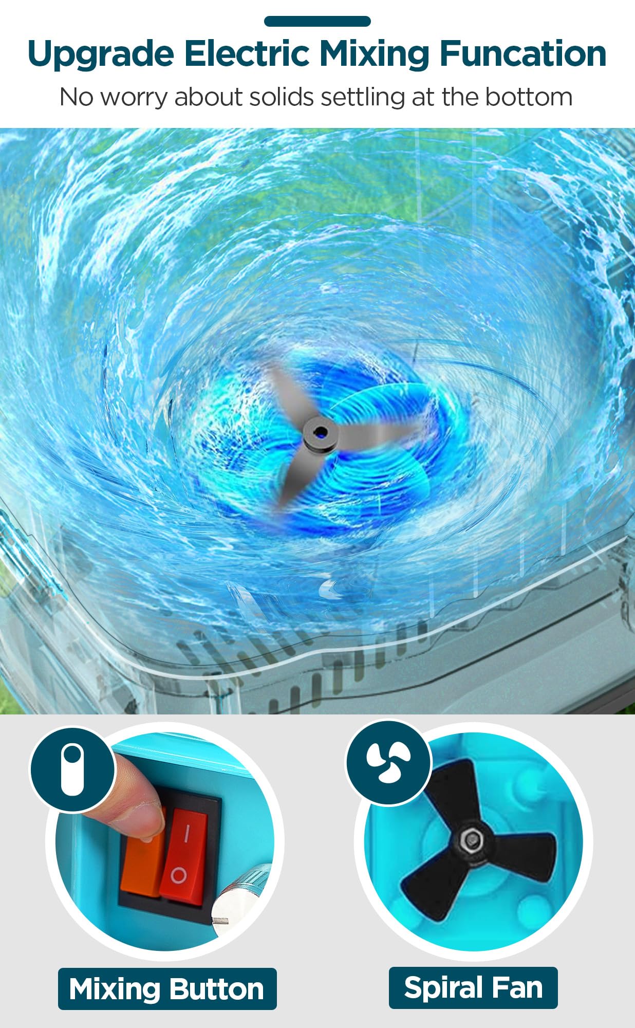 4 Gallon Battery Powered Backpack Sprayer with Mixer