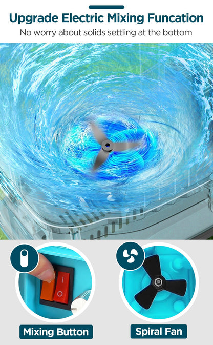 4 Gallon Battery Powered Backpack Sprayer with Mixer