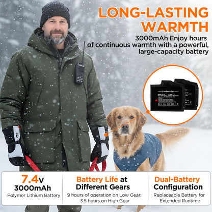 Heated Gloves for Women Men Waterproof Rechargeable, Medium Electric Heating Hand Warmers Cold Winter Gloves with Reflective Cloth, Touch Screen for Travel Skiing Working Motorcycle Hunting Gifts