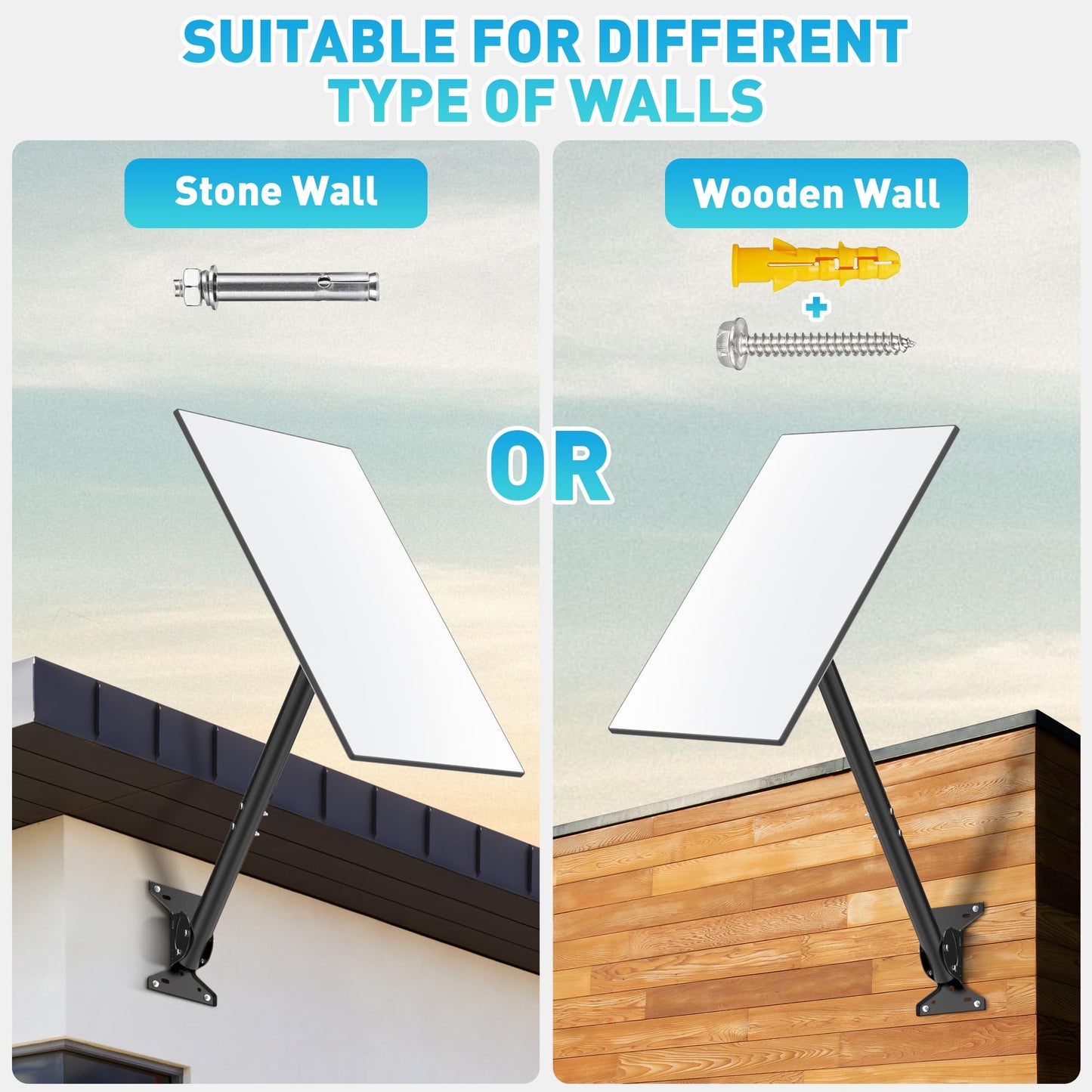 Gen 3 Starlink Mount, Include Starlink Gen 3 Pipe Adapter, Adjustable Starlink Gen 3 Mounting Kit for V3 Starlink Standard Dish, Zinc Alloy Starlink Gen 3 Mount