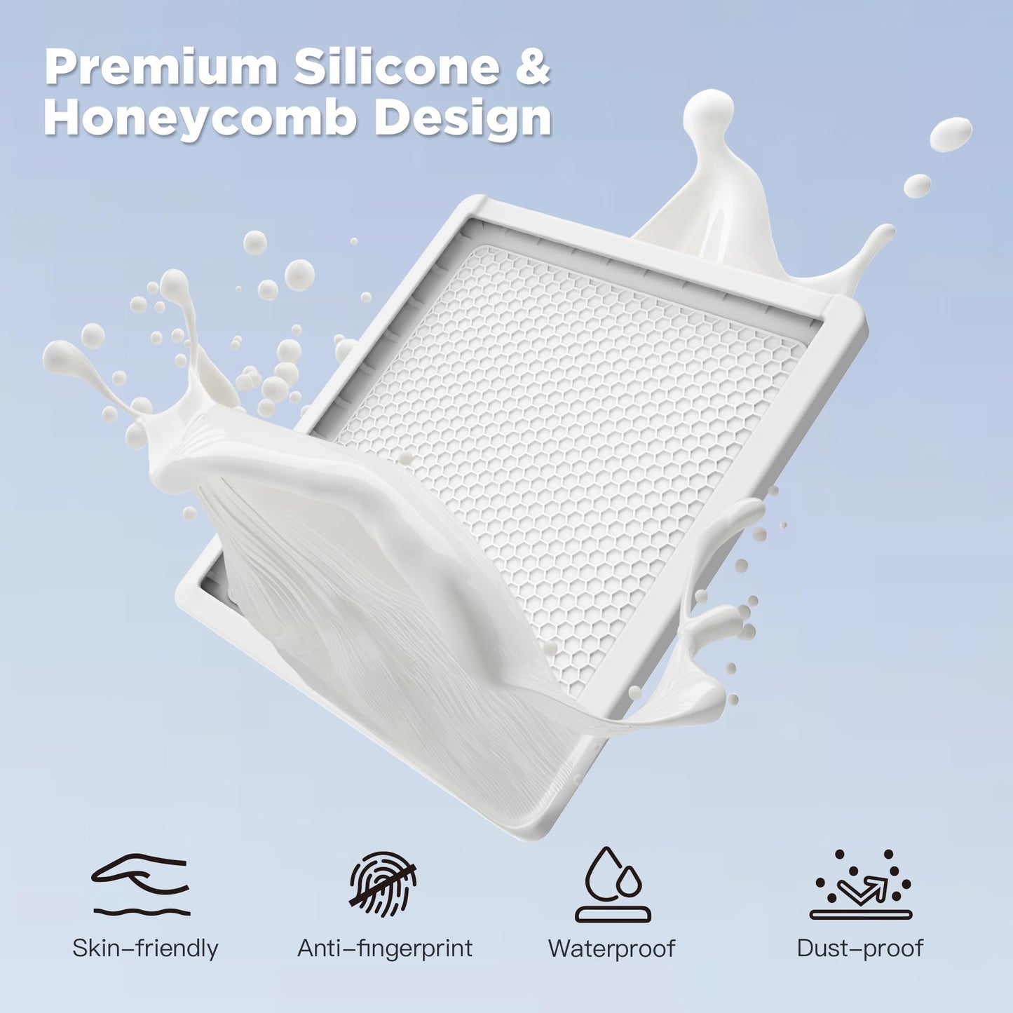 Starlink Mini Protective Case Silicone Cover, Liquid Silicone Case for Starlink Mini Satellite Dish, Waterproof Starlink Accessories Full Cover Shell with Anti-Scratch Protection