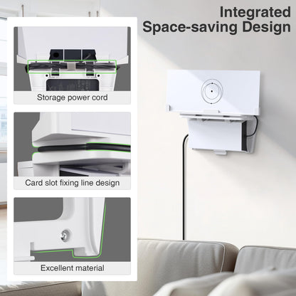 Starlink Gen 3 Router Mount 2 in 1, with Cable Caddy, Starlink Standard V3 Mesh Router and Star Link Gen 3 Power Supply Mounting Kit, Wall Holder Mesh Node Holder