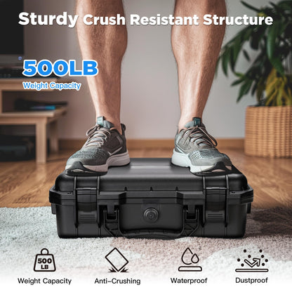 Starlink Mini Case, IP67 Waterproof Travel Hard Case for Mini Starlink, Heavy Duty Carrying Bag for Starlink Accessories, Military-Grade Foam Protection, for Travel Outdoor Camping