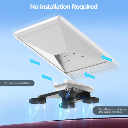Starlink Mini Magnetic Roof Mount, Quick Release Starlink Mini Car Mounting Kit, Aluminum Alloy Roof Mount Kit for RV, Vans, Boat, Yachts, Trucks