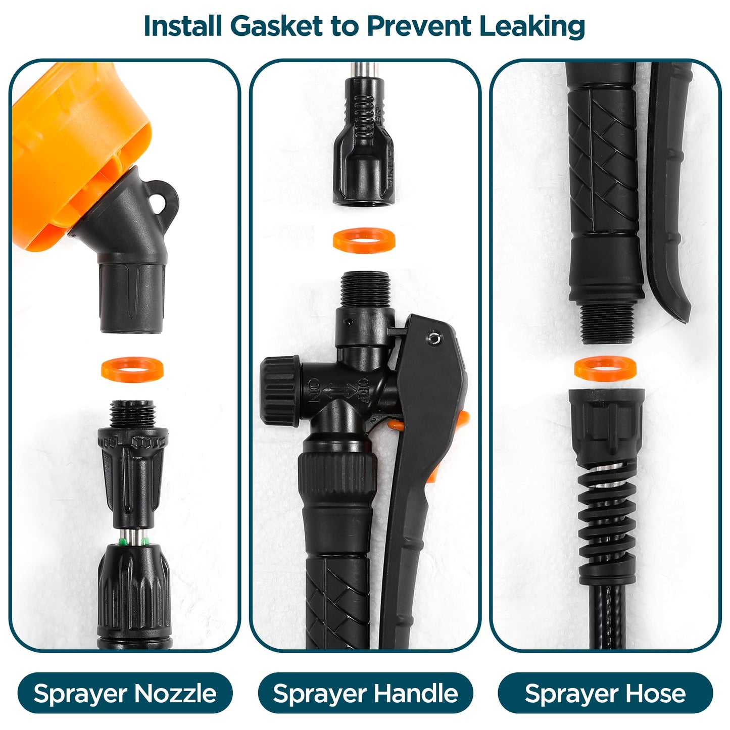 Replacement Sprayer Wand, Compatiable with PH02 PH03 & Others Battery Powered Backpack Sprayer 4 Gallon, Stainless Steel Replacement Sprayer Wand with Shut off Valve