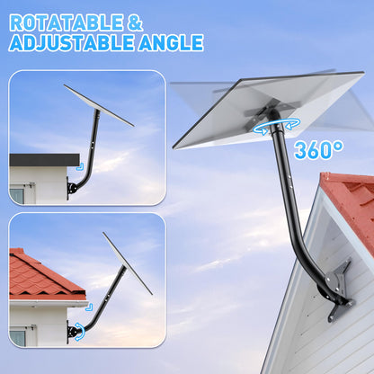 Gen 3 Starlink Mount, Include Starlink Gen 3 Pipe Adapter, Adjustable Starlink Gen 3 Mounting Kit for V3 Starlink Standard Dish, Zinc Alloy Starlink Gen 3 Mount