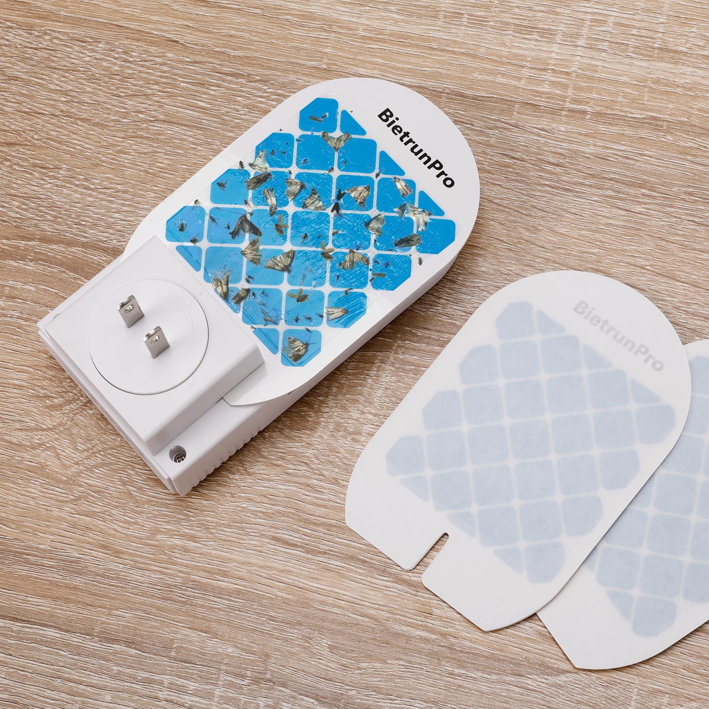 Fly Trap Refill Cartridges BietrunPro, 10 Pack, Indoor Plug-in Fly Trap Refill Pack of Glue Cards Replacement, Sticky Refillable Glue Boards, Indoor Fly Traps Refill Kit(for FCZZ-01)