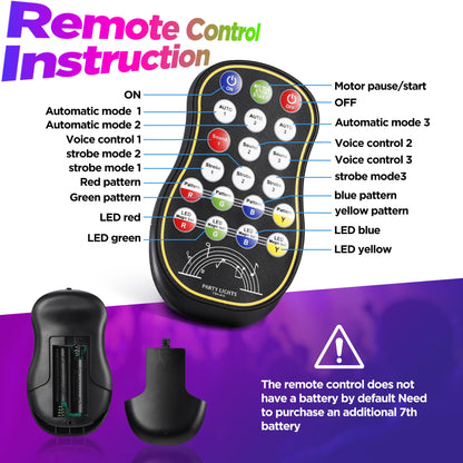 Party Lights Disco Ball Light, Dj Disco Light Sound Activated for Indoor Room Outdoor Dance Floor Parties Birthday Rave Home Karaoke Halloween Christmas Wedding Show Bar Club Decorations