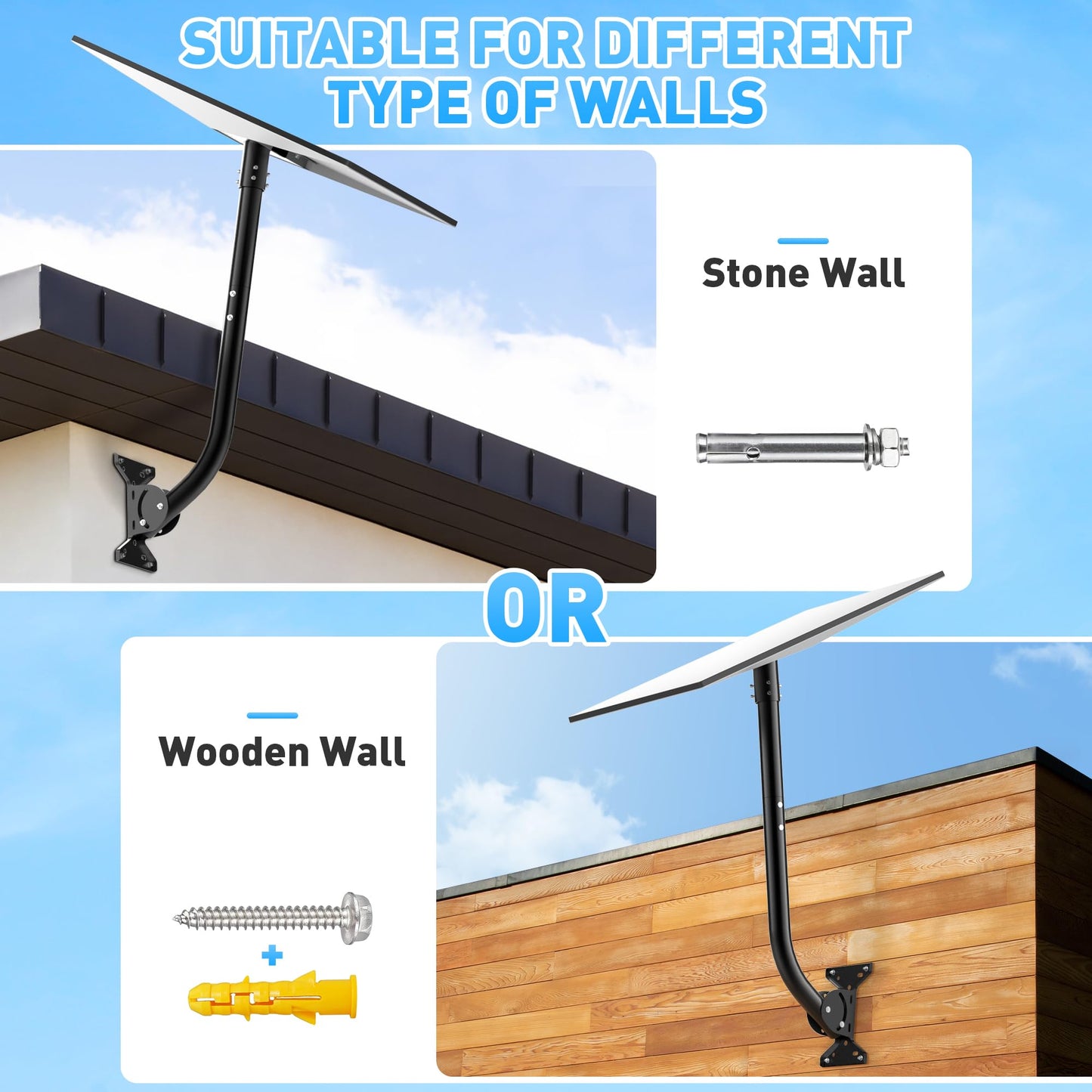 Gen 3 Starlink Mount, Include Starlink Gen 3 Pipe Adapter, Adjustable Starlink Gen 3 Mounting Kit for V3 Starlink Standard Dish, Zinc Alloy Starlink Gen 3 Mount