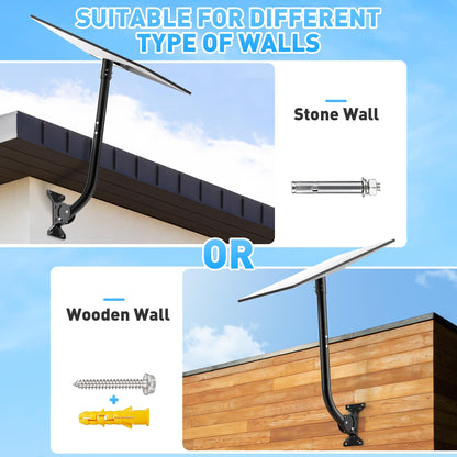 Gen 3 Starlink Mount, Include Starlink Gen 3 Pipe Adapter, Adjustable Starlink Gen 3 Mounting Kit for V3 Starlink Standard Dish, Zinc Alloy Starlink Gen 3 Mount