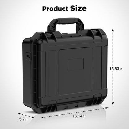 Starlink Mini Case, IP67 Waterproof Travel Hard Case for Mini Starlink, Heavy Duty Carrying Bag for Starlink Accessories, Military-Grade Foam Protection, for Travel Outdoor Camping