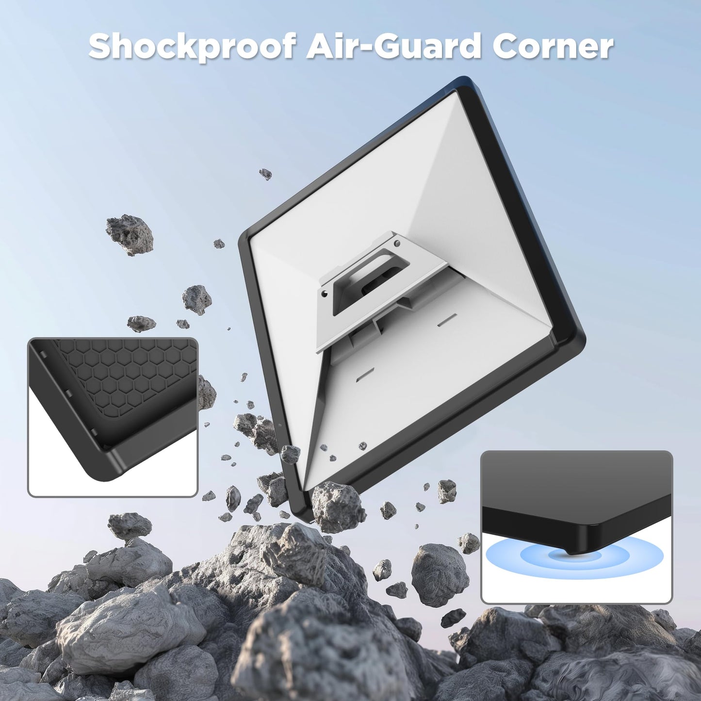 Starlink Mini Protective Case Silicone Cover, Liquid Silicone Case for Starlink Mini Satellite Dish, Waterproof Starlink Accessories Full Cover Shell with Anti-Scratch Protection