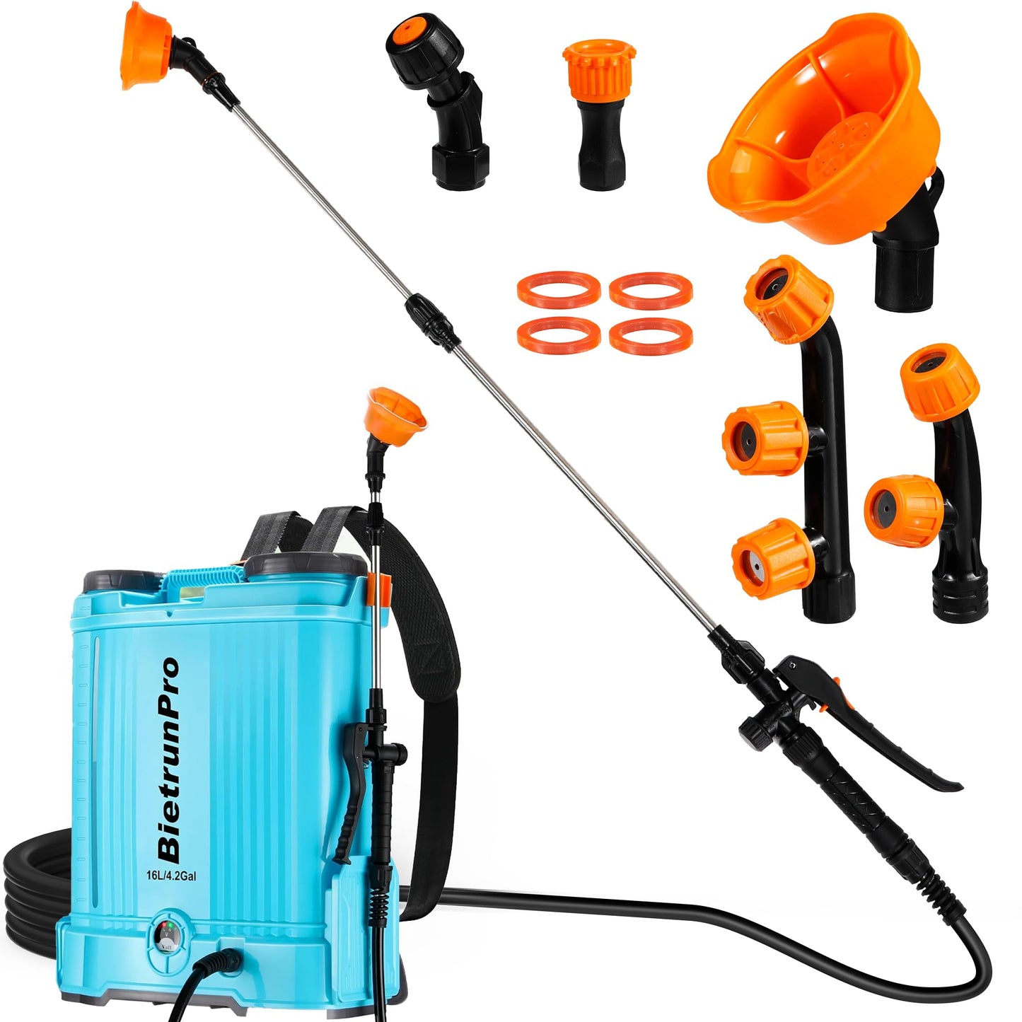 Replacement Sprayer Wand, Compatiable with PH02 PH03 & Others Battery Powered Backpack Sprayer 4 Gallon, Stainless Steel Replacement Sprayer Wand with Shut off Valve