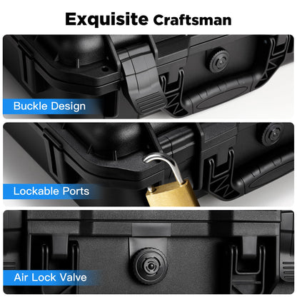 Starlink Mini Case, IP67 Waterproof Travel Hard Case for Mini Starlink, Heavy Duty Carrying Bag for Starlink Accessories, Military-Grade Foam Protection, for Travel Outdoor Camping