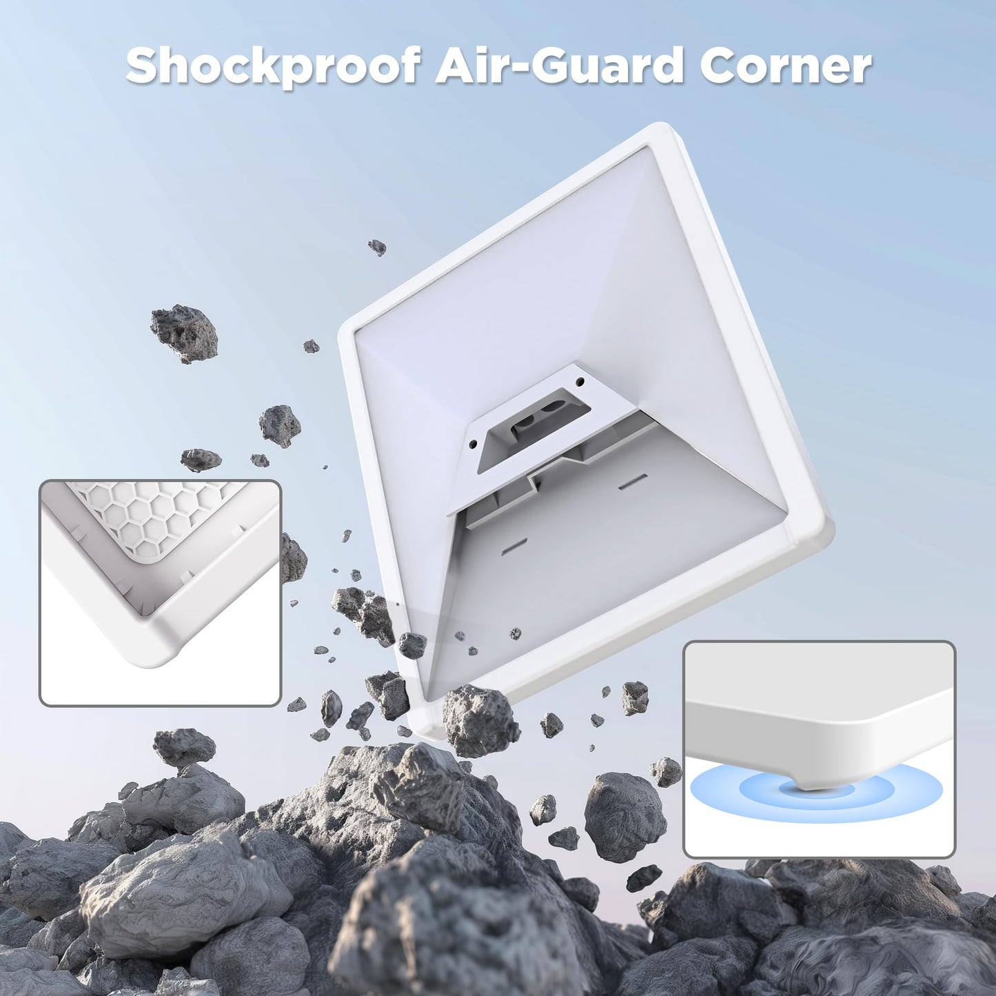 Starlink Mini Protective Case Silicone Cover, Liquid Silicone Case for Starlink Mini Satellite Dish, Waterproof Starlink Accessories Full Cover Shell with Anti-Scratch Protection