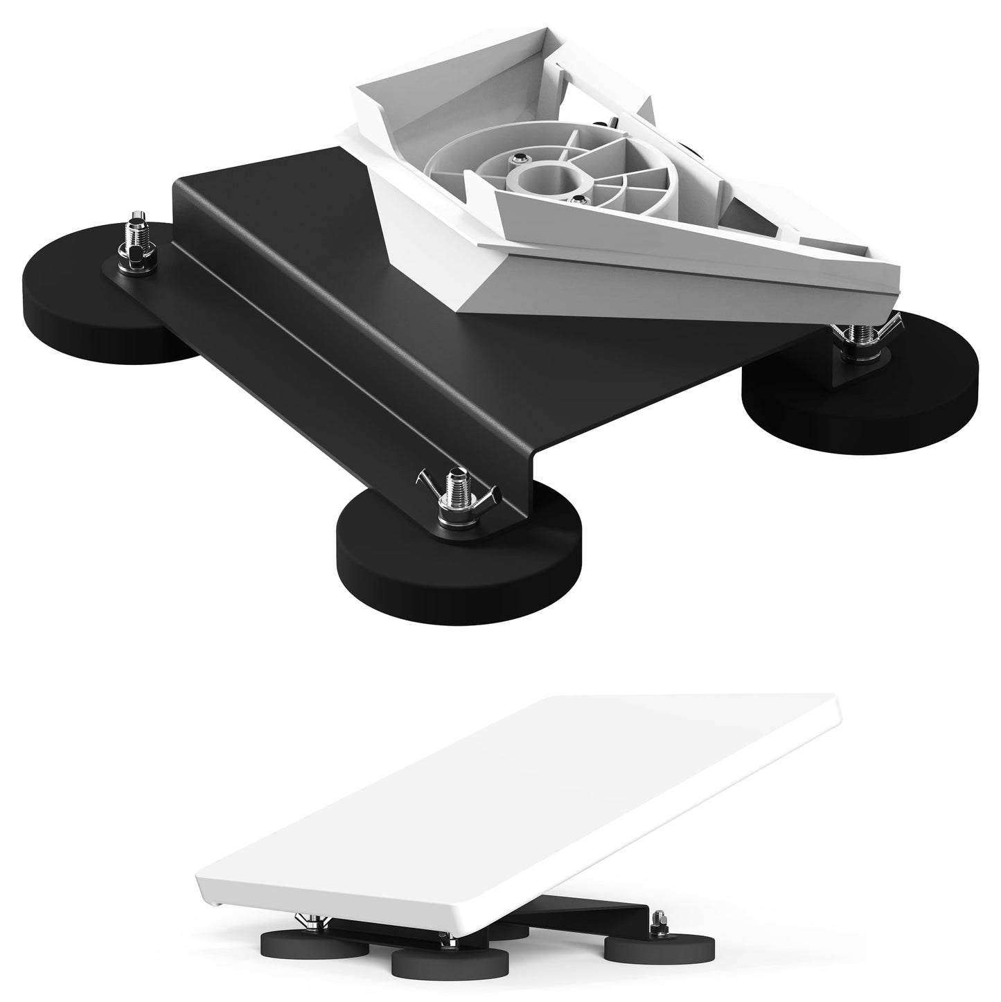 Starlink Mini Magnetic Roof Mount, Quick Release Starlink Mini Car Mounting Kit, Aluminum Alloy Roof Mount Kit for RV, Vans, Boat, Yachts, Trucks