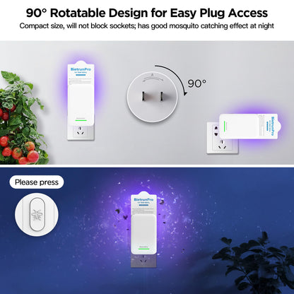 Fly Traps Indoors, Gnat Traps for House Indoor, 3-in-1 UV/Blue/Yellow Light Plug-in Flying Insect Catcher Bug Zapper, Fruit Fly Killer, NAT Killer, Get Rid of Gnat Infestation