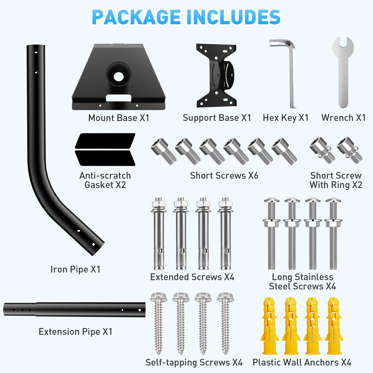 Gen 3 Starlink Mount, Include Starlink Gen 3 Pipe Adapter, Adjustable Starlink Gen 3 Mounting Kit for V3 Starlink Standard Dish, Zinc Alloy Starlink Gen 3 Mount
