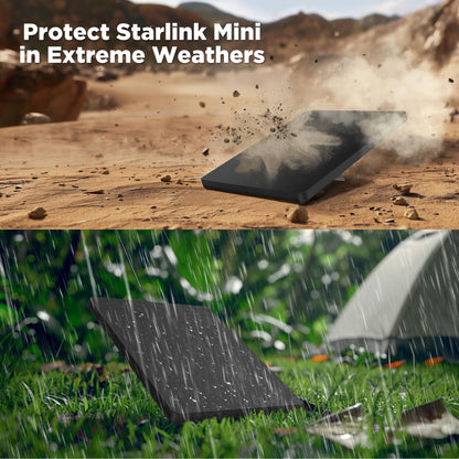 Starlink Mini Protective Case Silicone Cover, Liquid Silicone Case for Starlink Mini Satellite Dish, Waterproof Starlink Accessories Full Cover Shell with Anti-Scratch Protection