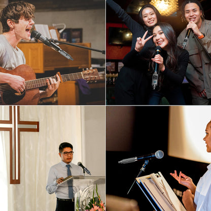 Bietrun Wireless XLR Transmitter Receiver, Wired to Wireless Mic XLR Adapter, UHF 230ft Range, 30 Channels, Receiver with Bluetooth, XLR to 1/4'' Adapter, for Dynamic/Condenser Mics, Audio Interface