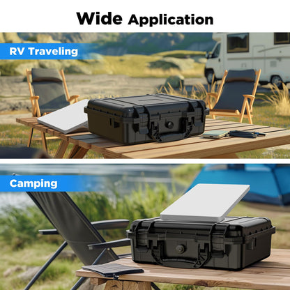 Starlink Mini Case, IP67 Waterproof Travel Hard Case for Mini Starlink, Heavy Duty Carrying Bag for Starlink Accessories, Military-Grade Foam Protection, for Travel Outdoor Camping