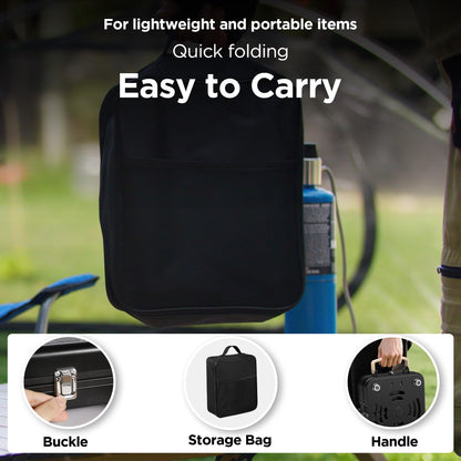 Propane 2-Burner Camping Stove with Carrying Bag, 17500 BTU Adjustable Burners, Portable Folding Gas Stove for Camping, Outdoor Cooking, Backpacking Camp Stove for BBQ, Camping Tailgating