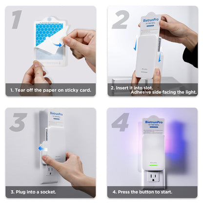 Fly Traps Indoors, Gnat Traps for House Indoor, 3-in-1 UV/Blue/Yellow Light Plug-in Flying Insect Catcher Bug Zapper, Fruit Fly Killer, NAT Killer, Get Rid of Gnat Infestation