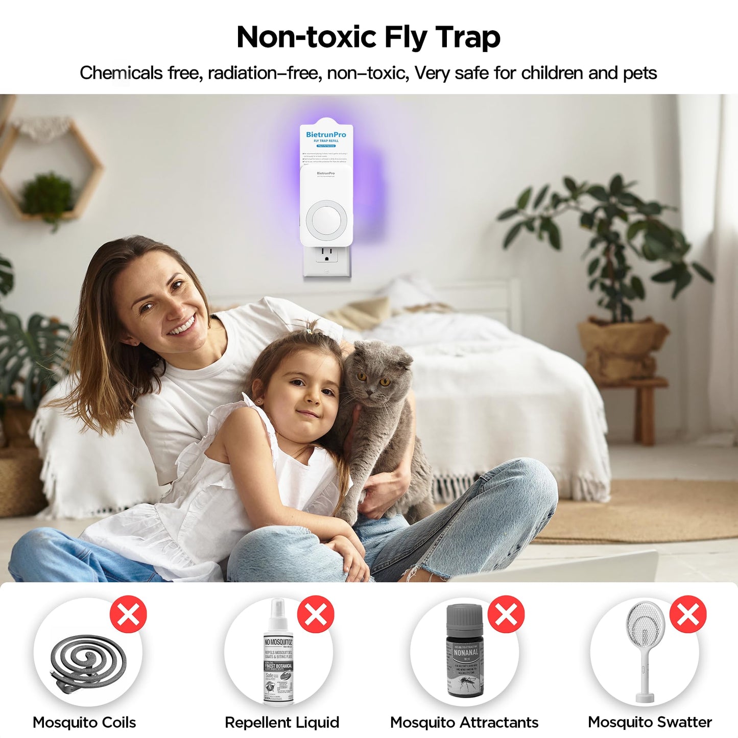 Fly Trap Refill Cartridges for BietrunPro MK88A, MK88B, 10 Pack