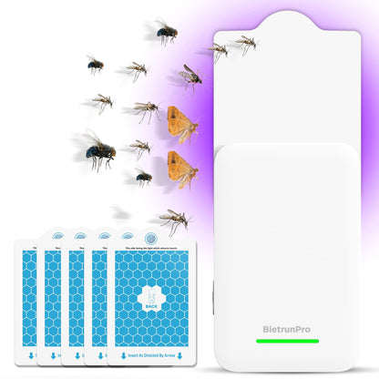 Fly Traps Indoors, Gnat Traps for House Indoor, 3-in-1 UV/Blue/Yellow Light Plug-in Flying Insect Catcher Bug Zapper, Fruit Fly Killer, NAT Killer, Get Rid of Gnat Infestation