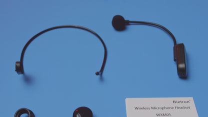 Bietrun Wireless Microphone Headset with 1/4''Plug, 165ft Range, UHF Wireless Headset Mic & Handheld Mic 2 in 1, for Karaoke Speaker, Amplifier, Mic Speakers, PA System, Teaching, Fitness (Black)