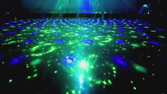 Party Dj Disco Stage Light with Sound Activated and 60 Color Changing, Bietrun Led RGB Laser Rave Flashing Strobe Lights with Remote Control for Parties, Wedding, Dance Floor, Bar, DJ, Birthday, KTV